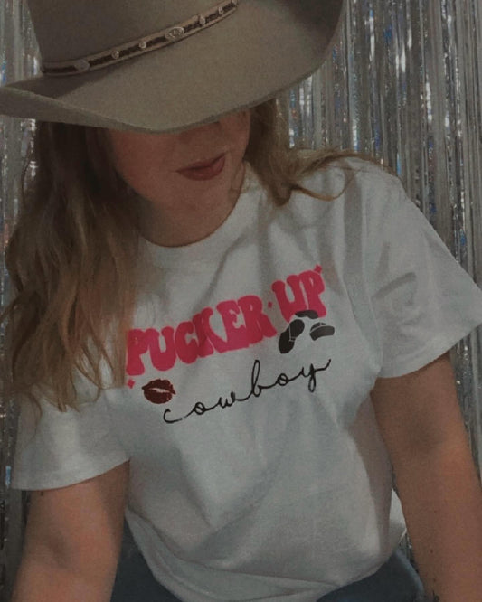 Pucker Up Cowboy Tee