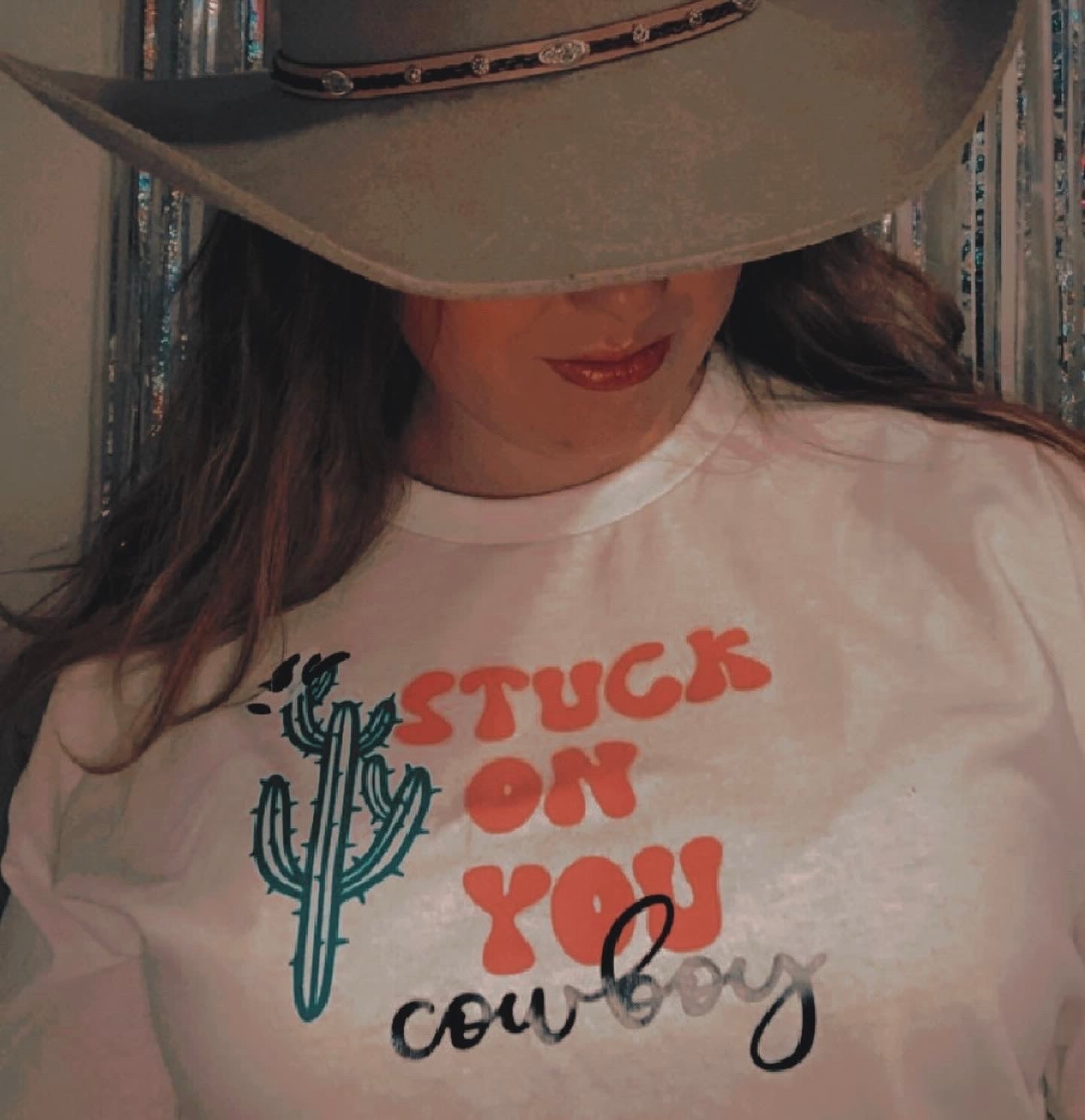 Stuck On You Cowboy Tee