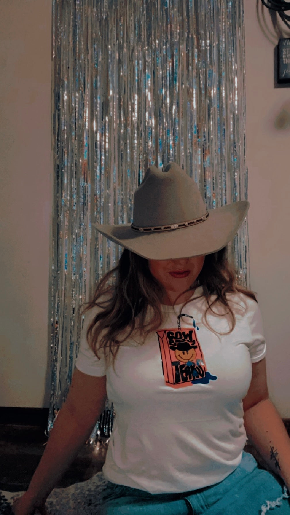 Cowboy Tears Valentines Tee